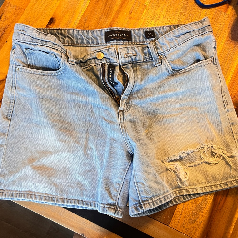 Lucky Brand Faded Blue Denim Shorts